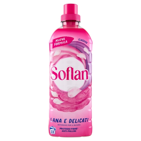 Soflan detersivo liquido Classico, per lana e delicati 900 ml